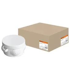 Коробка ОП D65х40мм, крышка, IP54, 4вх. (SQ1401-0501). Распаячная коробка. TDM ЕLECTRIC