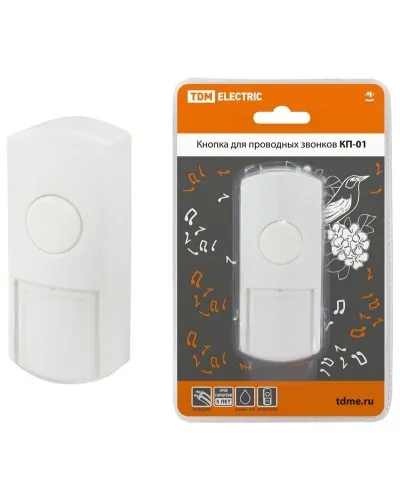 КП-01 (SQ1901-0019). Кнопка для проводных звонков. TDM ЕLECTRIC в Саранске