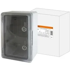 ЩМП-0-4, прозрачная крышка ABS, IP65, 400x300x220. Бокс пластиковый антивандальный. TDM ЕLECTRIC