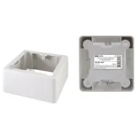 Коробка установочная ОП 85х85х42мм, 1-местная, подъемная, белая, IP20 TDM (SQ1401-0232). Коробка установочная ОП. TDM ЕLECTRIC