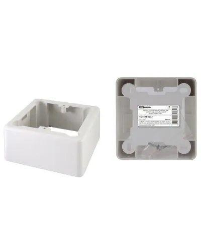 Коробка установочная ОП 85х85х42мм, 1-местная, подъемная, белая, IP20 TDM (SQ1401-0232). Коробка установочная ОП. TDM ЕLECTRIC в Саранске