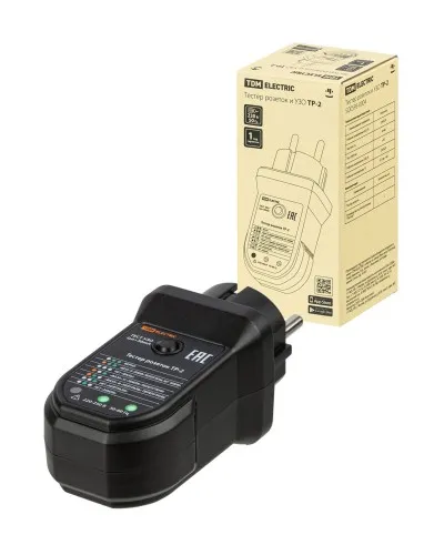 ТР-2 с УЗО TDM (SQ0595-0004): Тестер розеток в Саранске