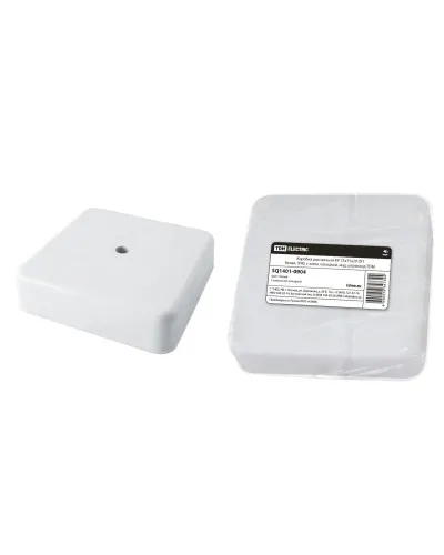 Коробка КР 75х75х20 ОП белая, IP40, с клеммной колодкой (SQ1401-0904). Распаячная коробка. TDM ЕLECTRIC в Саранске