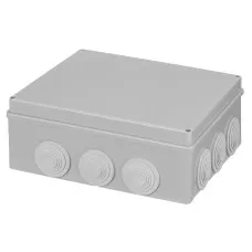 Распаячная коробка ОП 240х190х90мм, крышка, IP55, 12 гермовводов TDM (SQ1401-1143). Распаячная коробка ОП. TDM ЕLECTRIC