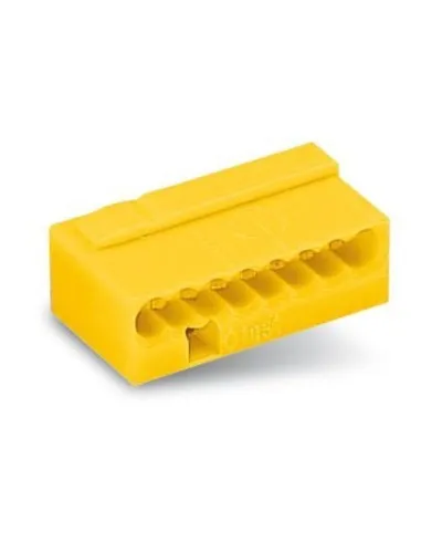WAGO 243-508 Клемма MICRO 8-проводная желтая. Клемма для распределительных коробок. WAGO в Саранске