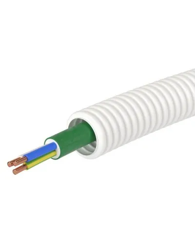 Труба ПЛЛ D20 + ППГнг(А)-HF 3х2,5 (ГОСТ+) (8S82050HF). Гофрошланг с кабелем. ДКС в Саранске
