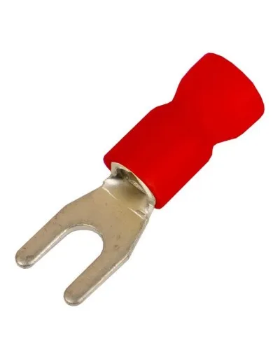 Наконечник вилочный НВИ 0,25-1,5 М4 (D4,3мм) (100 шт) (2A14P-EE-PVC). Наконечник вилочный с изолированным фланцем ПВХ. ДКС в Саранске