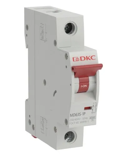 YON max MD63S 1P 6А 4,5кА C (MD63S-1PC6). Автоматический выключатель. ДКС в Саранске