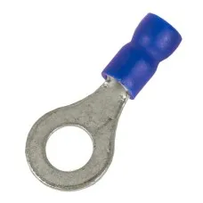 Наконечник НКИ 1,5-2,5 М10 (D10,5мм) с отверстием под винт (100 шт) (2B10P-EE-PVC). Наконечник с отверстием под винт и изолированным фланцем ПВХ. ДКС