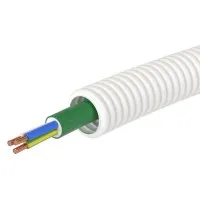 Труба ПЛЛ D25 + ППГнг(А)-FRHF 3х1,5 (ГОСТ+) (8L82550FRHF). Гофрошланг с кабелем. ДКС