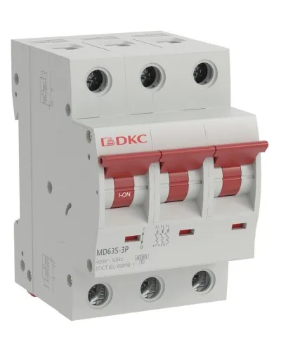 YON max MD63S 3P 10А 4,5кА C (MD63S-3PC10). Автоматический выключатель. ДКС в Саранске