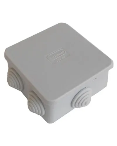 Коробка JBS080 85х85х40, 6 вых, IP44, серая (44006). Коробка монтажная. Экопласт в Саранске