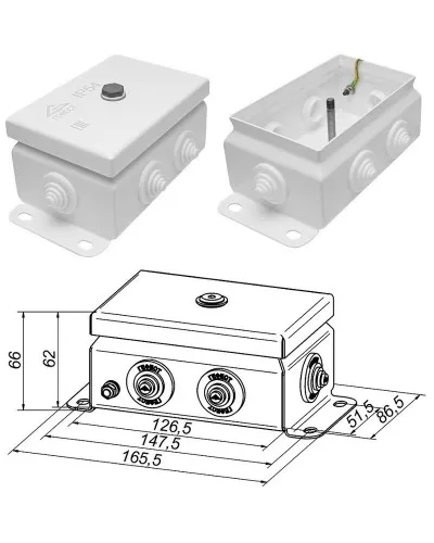 КМ IP55-0812 (без DIN рейки). Коробка монтажная электротехническая. Гефест в Саранске