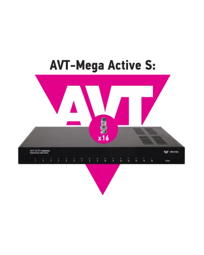 AVT-Mega Active S. 16-ти канальный комплект для передачи AHD/CVI/TVI 5Mp/4Mp/1080p. Инфотех в Саранске
