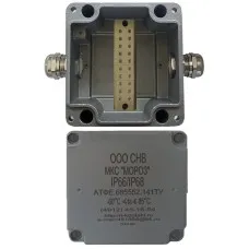 МКС Мороз, 2МВК, IP66/IP68, серый. Коробка коммутационная металлическая. Магнито-Контакт