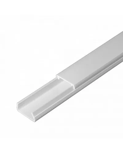 Короб 20х10 (Промрукав) (PR.0325203). Кабель-канал с двойным замком белый 20х10. Промрукав в Саранске