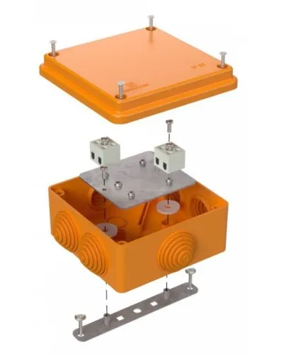 Коробка огнестойкая 100х100х50 (40-0300-FR2.5-4). Коробка огнестойкая для открытой установки. Промрукав в Саранске