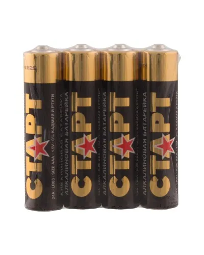 СТАРТ LR03-SH4-BOX (1,5 В, AAA, LR03), упак. 4 шт.. Алкалиновые батарейки. СТАРТ в Саранске